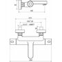 Смеситель-термостат для ванны Ravak Termo 300 TE 023,00/150