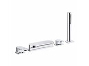 Врезной каскадный смеситель для ванны с душем..