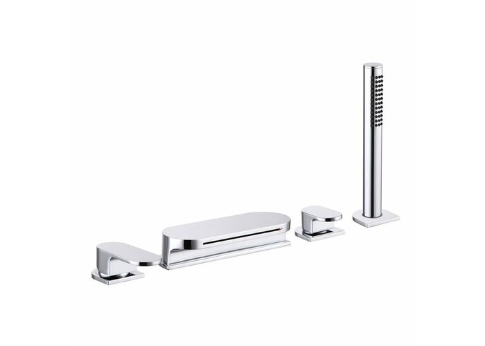Врезной каскадный смеситель для ванны с душем Ravak Chrome CR 025,00