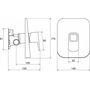 Панель скрытого смесителя Ravak 10° TD 066,00
