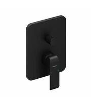 Смеситель настенный Ravak Flat 065.20, с переключателем, R-box, черный, X070179