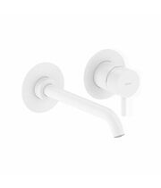 Смеситель настенный для умывальника Ravak ES 019.10WV.O1, 1 вывод, белый вельвет, X070241