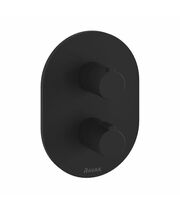 Смеситель скрытого монтажа Ravak Chrome CR 063.20, термостатический, черный, X070432