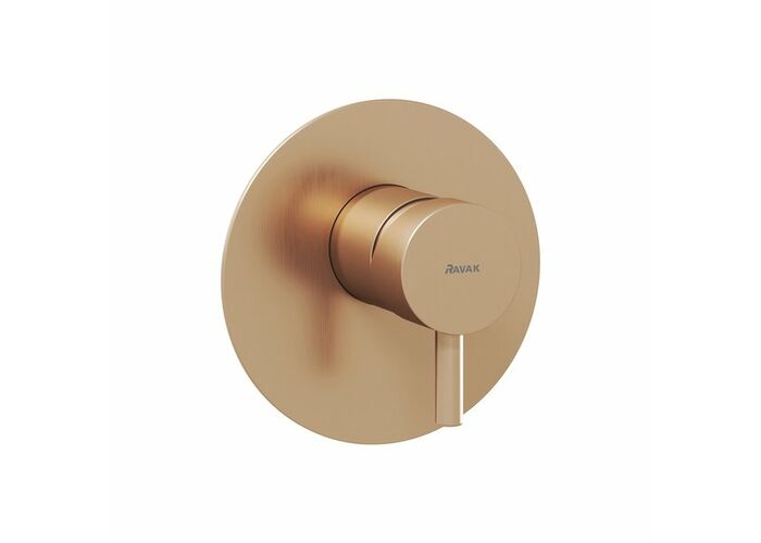 Смеситель скрытого монтажа Ravak ES 062.60RGB.O1, без переключателя, 1 вывод, розовое золото, X070359