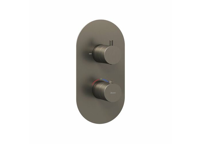 Смеситель скрытого монтажа Ravak ES 063.20GB.O2, 2 вывода, графит, X070323