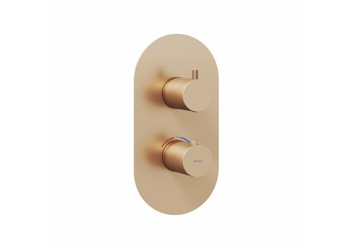 Смеситель скрытого монтажа Ravak ES 063.60RGB.O2, 2 вывода, розовое золото, X070360