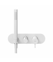 Смеситель скрытого монтажа Ravak ES 065.10WV.O2+S, 2 вывода, белый вельвет, X070250