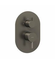 Смеситель скрытого монтажа Ravak ES 065.20GB.O2, 2 вывода, графит, X070325