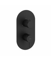 Смеситель скрытого монтажа Ravak ES 068.20BLM.O3, 3 вывода, матовый черный, X070283