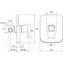 Смеситель встраиваемый Ravak 10° TD 062,00