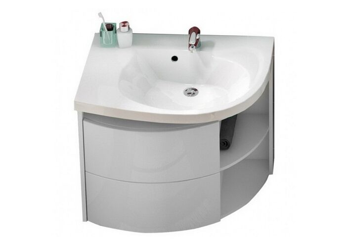 Тумба под умывальник Ravak SDU Rosa Comfort 78x55x68 L, белый/белый, X000000328