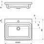 Умывальник Ravak Comfort 600, XJX01260001