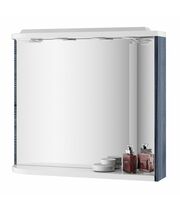 Зеркало Ravak M780 78x68 L с полкой, подсветкой и розеткой, каппучино/белое