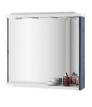 Зеркало Ravak M960 96x68 R с полкой, подсветкой и розеткой, оникс/белый