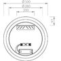 Зеркало Ravak Orbit I 500, с подсветкой, X000001573