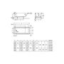 Акриловая ванна Roca Easy 150x70, ZRU9302904