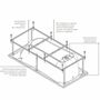 Монтажный комплект к ванне Roca Easy 170X75, ZRU9302900