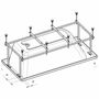 Монтажный комплект к ванне Roca Uno 170x75, ZRU9302876