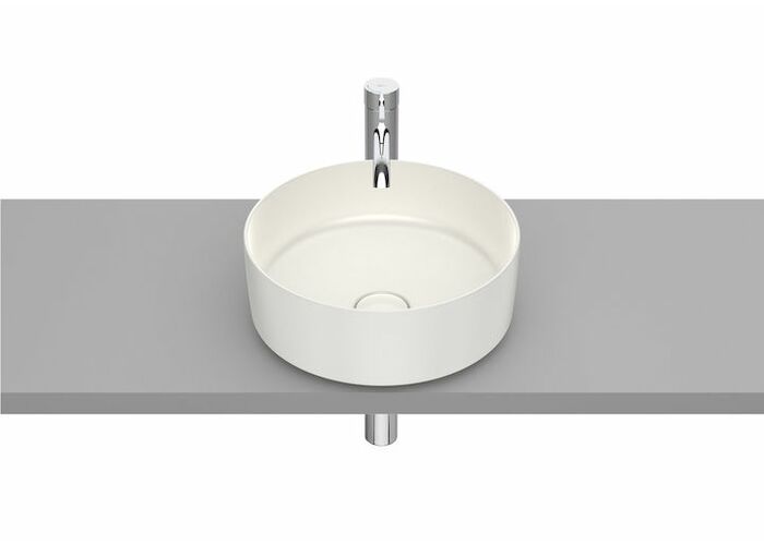 Раковина накладная Roca Inspira Round 37x37, бежевый, A327523650