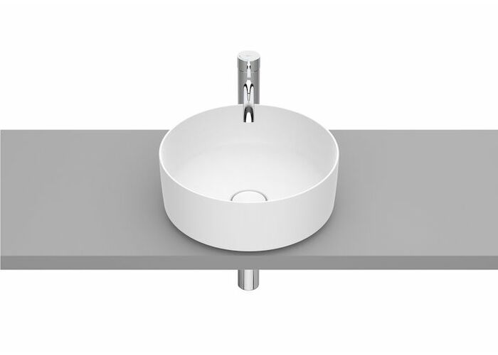Раковина накладная Roca Inspira Round 37x37, матовая белая, A327523620