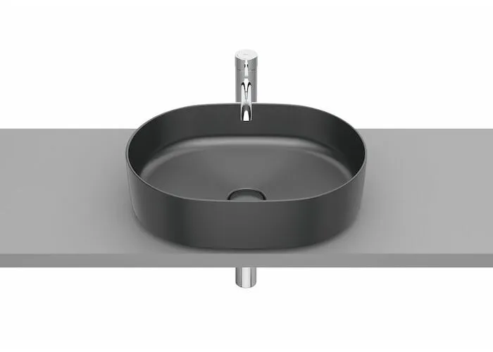 Раковина накладная Roca Inspira Round 50x37, оникс черный, A327520640
