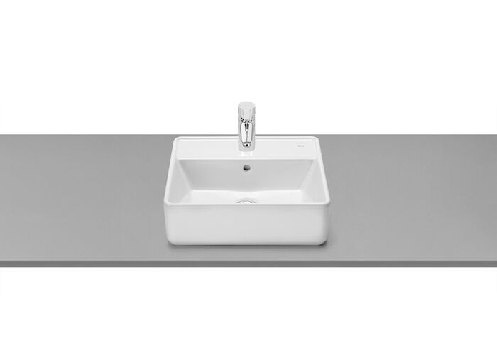 Раковина накладная Roca The Gap 42х39х13, квадратная, 3270MM000