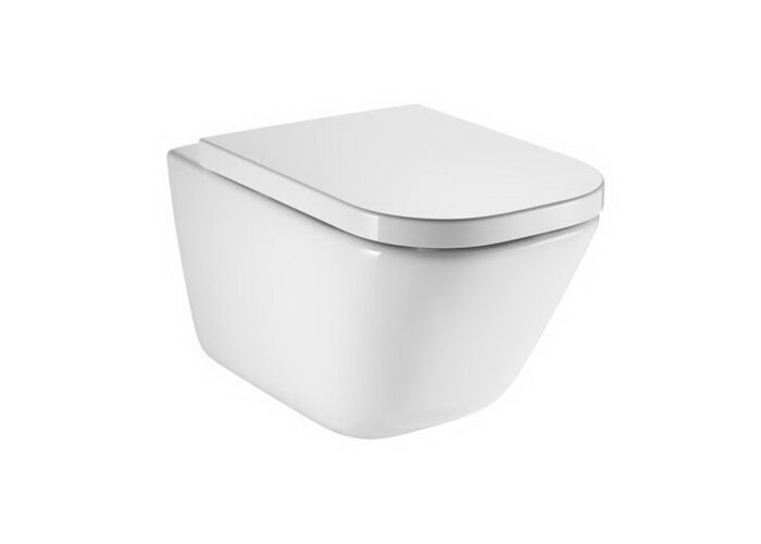 Унитаз подвесной Roca Gap 35x54, с крышкой Soft Close, 734647L000 + 780147200B