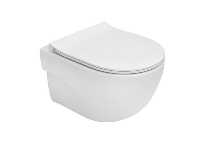 Унитаз подвесной Roca Meridian-N Compact Rimless, с крышкой Slim Soft Close, A34H242000
