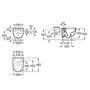 Унитаз подвесной Roca Meridian-N Compact Rimless, с крышкой Slim Soft Close, A34H242000