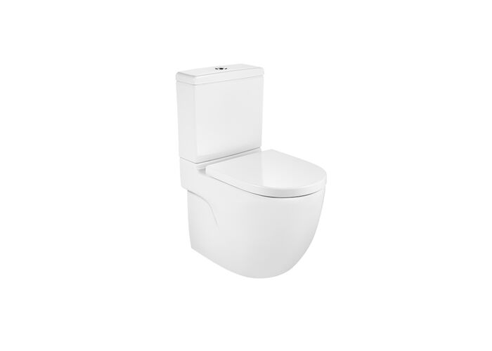 Чаша для унитаза Roca Meridian-N 60х36, Compact Rimless, двойной выпуск, 34224L000
