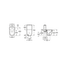 Чаша для унитаза Roca Meridian-N 60х36, Compact Rimless, двойной выпуск, 34224L000