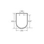 Сиденье для унитаза Roca The Gap Square, soft close, 780147200B