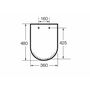 Сиденье с крышкой для унитаза Roca Inspira Square, кофейный, A80153266B