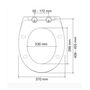 Сиденье с крышкой для унитаза Roca Victoria A801B6000B