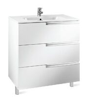 Тумба под умывальник Roca Victoria Nord Ice Edition, 60,5x46x86.5, глянцевый белый, ZRU9302834