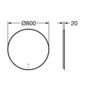 Зеркало круглое Roca Luna 80 cм, LED подсветка, ZRU9307558