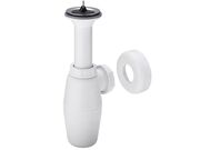 Сифон для умывальника Viega 102531, бутылочный, без отвода, пластик, белый, 5/4x32