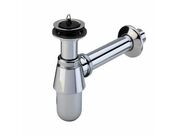 Сифон для умывальника Viega 102845, бутылочный, с пробкой, выдвижной, латунь, хром, 5/4x32