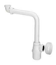 Сифон для умывальника Viega 128913, бутылочный, с розеткой, пластик, белый, 5/4x32