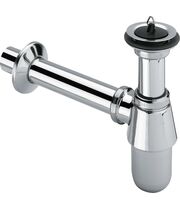 Сифон для умывальника Viega 366681, бутылочный, с пробкой, латунь, хром, 5/4x32
