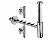 Сифон для умывальника Viega Eleganta Set 492489, бутылочный, выдвижной, латунь, хром, 5/4x32.