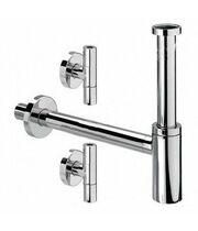 Сифон для умывальника Viega Eleganta Set 492489, бутылочный, выдвижной, латунь, хром, 5/4x32.