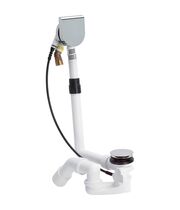 Сифон для ванны Viega Simplex Trio 724559 с наполнением переливом, подъем воды до 5 см, накладка MT9