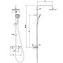 Душевая стойка с термостатом Villeroy&Boch, 3 режима, TVS00000600061