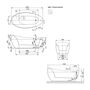 Ванна квариловая Villeroy&Boch Aveo 190x95, слив-перелив, белая, UBQ194AVE9W1V-01
