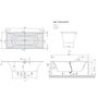 Ванна квариловая Villeroy&Boch La Belle 180x80, с ножками, белая, UBQ180LAB2V-01