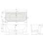 Ванна квариловая Villeroy&Boch Oberon 2.0 180x80, UBQ180OBR9CD00V-01