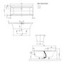 Ванна квариловая Villeroy&Boch Squaro Edge 12 170x75, с ножками, слив-перелив, белая, UBQ170SQE2DV-01