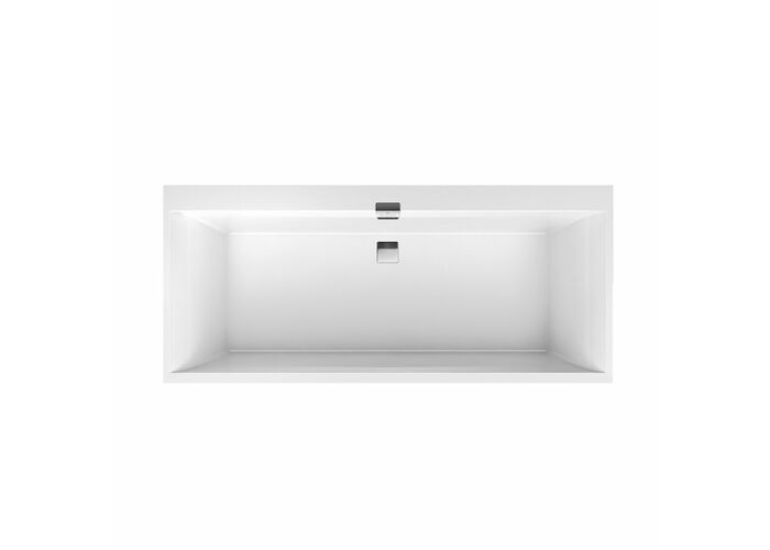 Ванна квариловая Villeroy&Boch Squaro Edge 12 180x80, с ножками, слив-перелив, белая, UBQ180SQE2DV-01