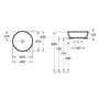 Умывальник накладной Villeroy&Boch Artis 43x43, CeramicPlus, 417943R1